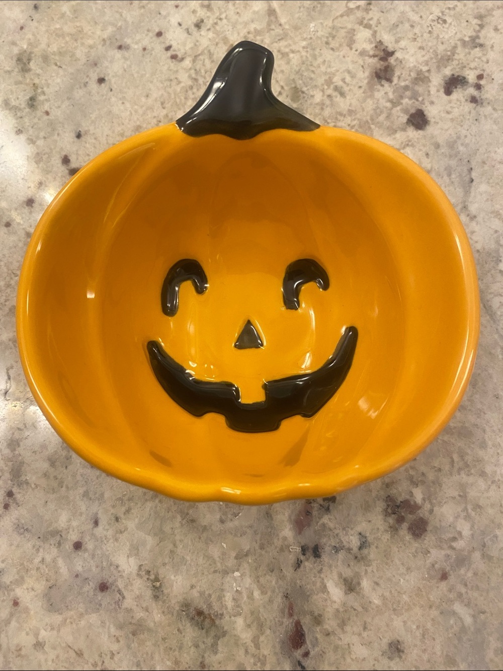 Halloween Pumpkin Jack-O'-Lantern Ceramic small NWT for candy or decor - Picture 2 of 3